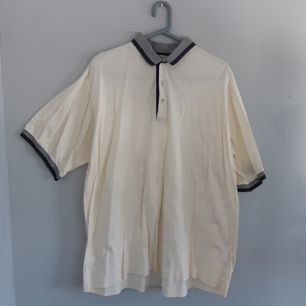 LYLE & SCOTT Polo Shirts (Vintage) light yellow  Size XL   - 100% cotton